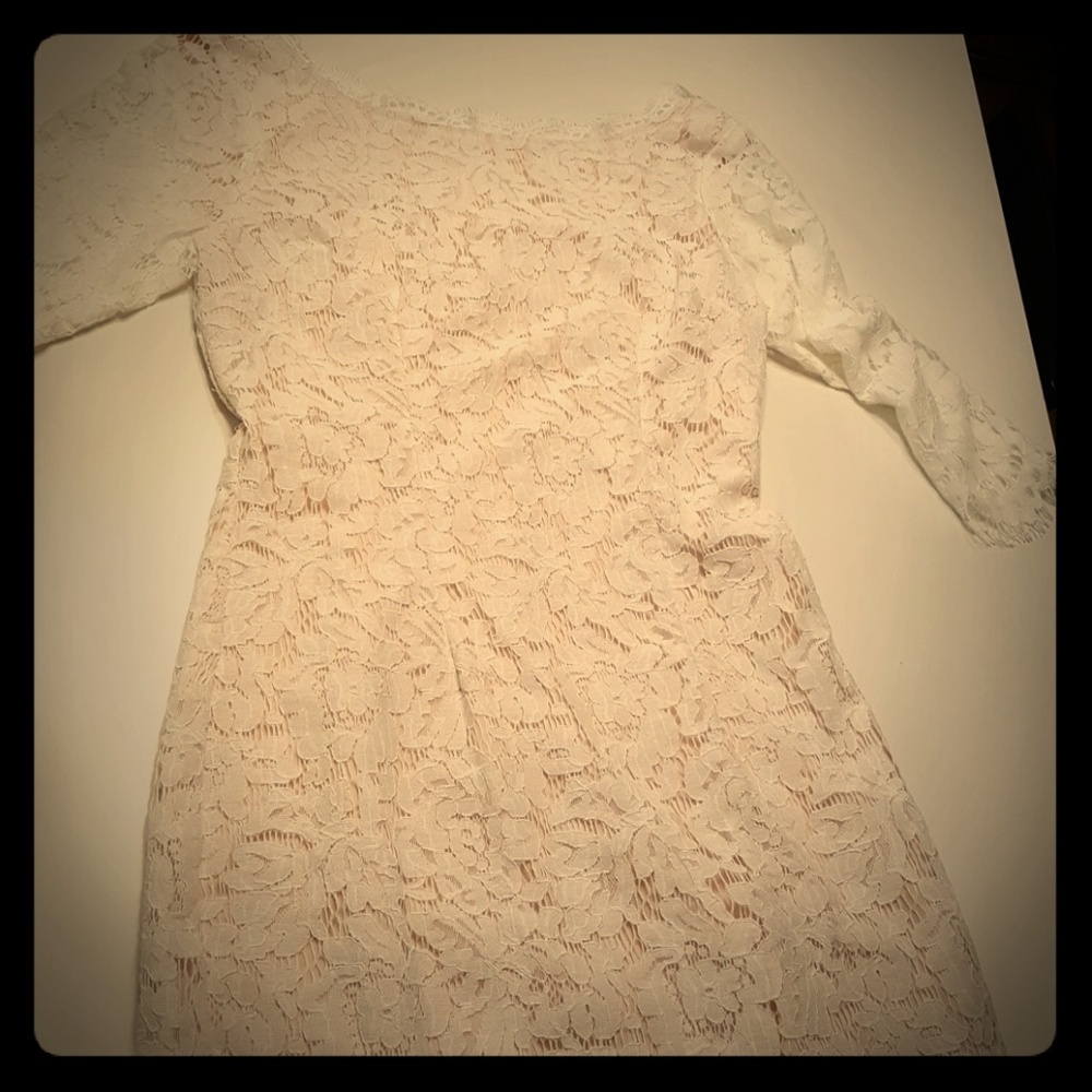 Impressions White Lace Dress